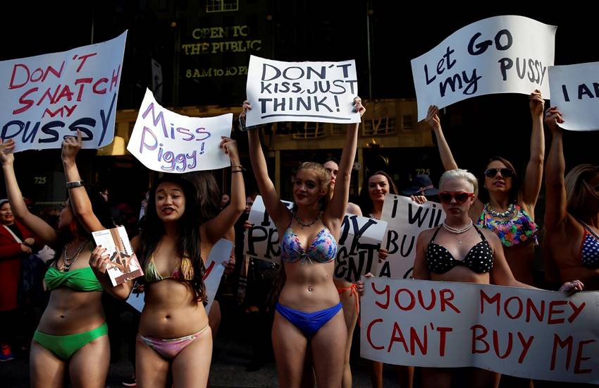 Donald, Trump, Donald Trump, Times Square, Alison Jackson, New York, Trump with bikini-clad babes
