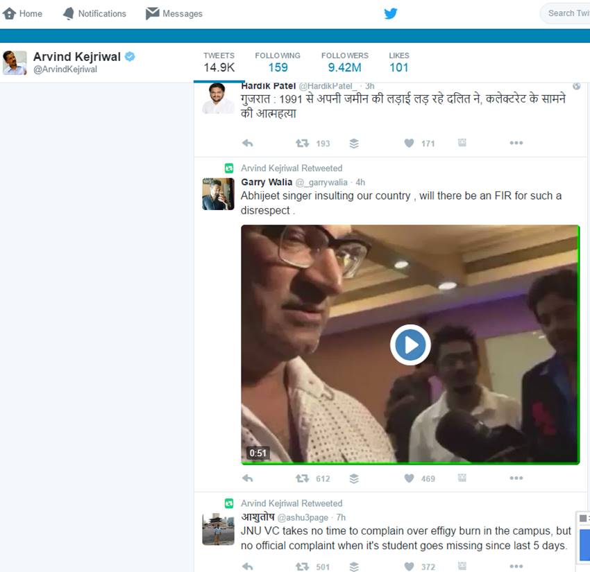 Arvind Kejriwal, Abhijeet Bhattacharya, Singer Abhijeet, Abhijeet Insults India, AAP, India Insulted, Twitter, Viral Video, Jansatta