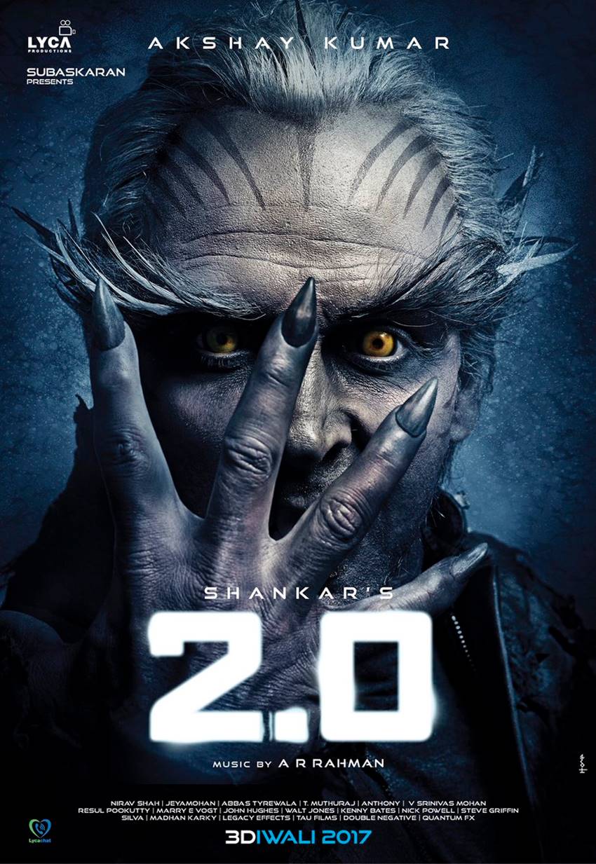 2.0 first look, 2.0 first look launch event, 2.0 Star cast, 2.0 Actual Budget, Rajinikanth Akshay Kumar, Rajinikanth Akshay Kumar, Enthiran First Look, Enthiran Poster, Enthiran Sequel, Rajinikanth 2.0, Akshay Kumar, Akshay Kumar, Amy Jackson, Sudhanshu Pandey, A R rahman, Adil Hussain, bollywood news in hindi, bollywood news in hindi