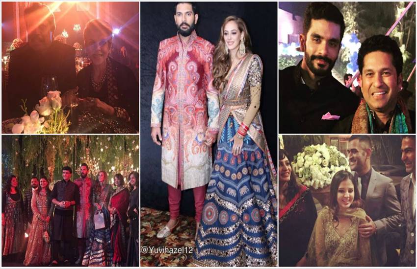 yuvraj singh reception, yuvraj singh wedding, yuvraj singh marriage, yuvraj singh reception photos,yuvraj singh 6 sixes video.yuvraj singh marriage, yuvraj singh fiance,yuvraj singh cancer,zoravar singh,yograj singh,shabnam singh, kapil dev, sachin tendulkar, harbhajan singh, mahendra singh dhoni, hindi news, entertainment news