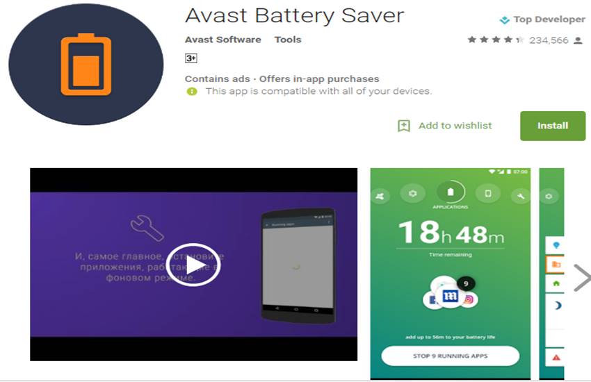avast battery saver