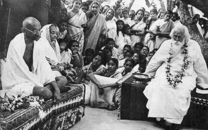 Mahatma Gandhi, Kasturba Gandhi, Rabindranath Tagore