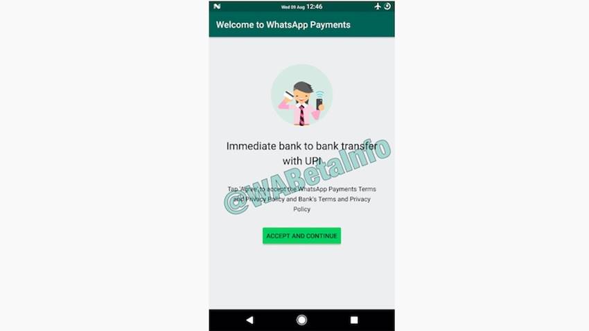 whatsapp upi payment