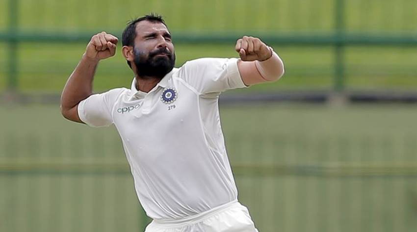 m shami after taking wicket