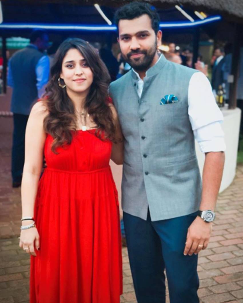 rohit sharma with wife