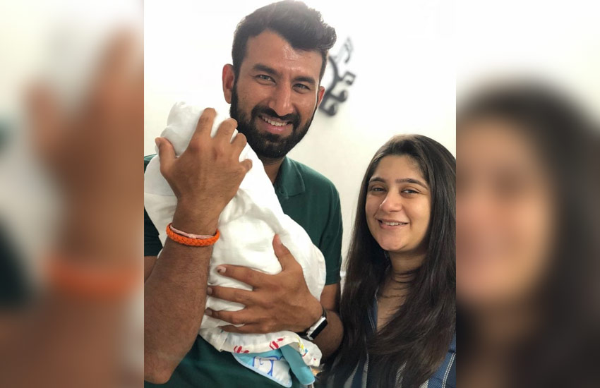 indian cricketer cheteshwar pujara share daughter first pic on twitter, indian cricketer cheteshwar pujara, indian cricketer, cheteshwar pujara, cheteshwar pujara share daughter first pic, cheteshwar pujara daughter, cheteshwar pujara on twitter, cheteshwar pujara wife pic