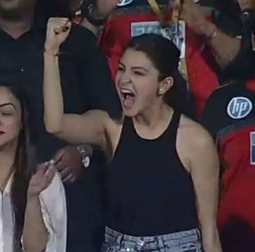 IPL, Anushka Sharma sending love, ANUSHKA SHARMA flying kiss to husband Virat Kohli, ANUSHKA IN Indian Premier League, see pictures OF ANUSHKA, ipl, ipl 2018, ipl 2018 time table, mi team 2018 players list, csk team 2018 players list, mi team 2018 squad, mi vs csk, ipl 2018 schedule, ipl 2018 team, ipl team 2018, ipl team 2018 players list, ipl scehdule 2018, ipl time table 2018, ipl team players list 2018