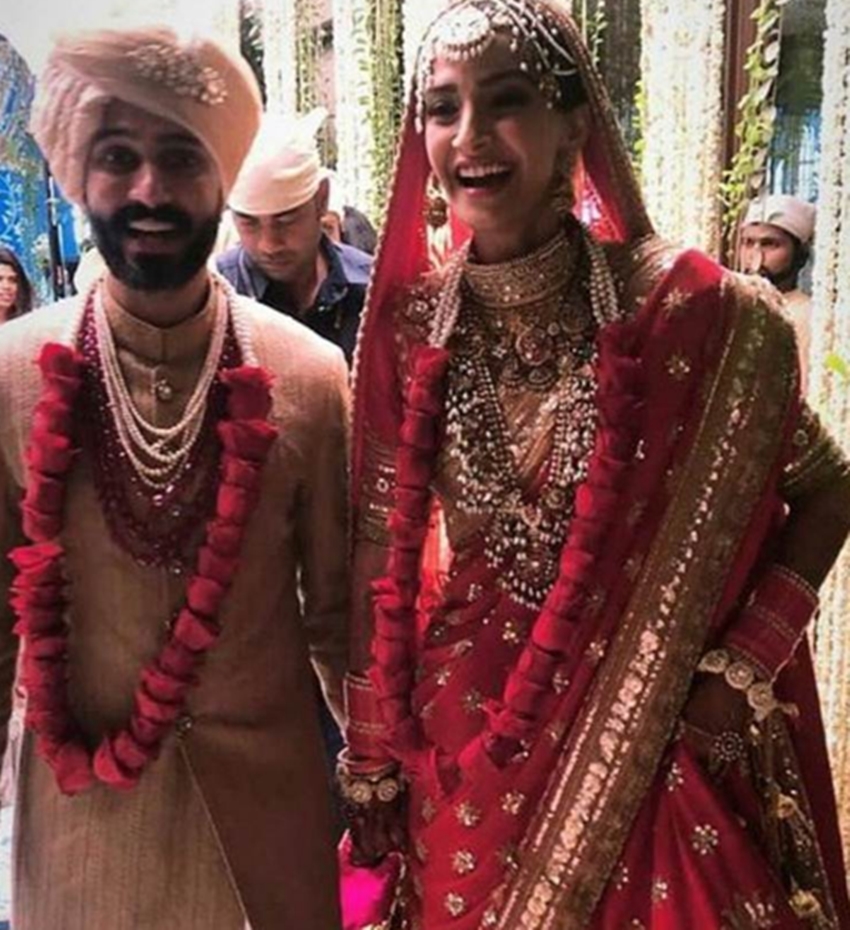 sonam kapoor, sonam kapoor marriage, sonam kapoor wedding, sonam kapoor marriage pics, sonam kapoor wedding pics, anand ahuja, Sonam Kapoor and Anand Ahuja, Sonam Kapoor and Anand Ahuja Wedding, Sonam Kapoor and Anand Ahuja Marriage