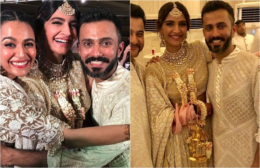 sonam kapoor, sonam kapoor marriage, sonam kapoor wedding, sonam kapoor marriage pics, sonam kapoor wedding pics, anand ahuja, Sonam Kapoor and Anand Ahuja, Sonam Kapoor and Anand Ahuja Wedding, Sonam Kapoor and Anand Ahuja Marriage