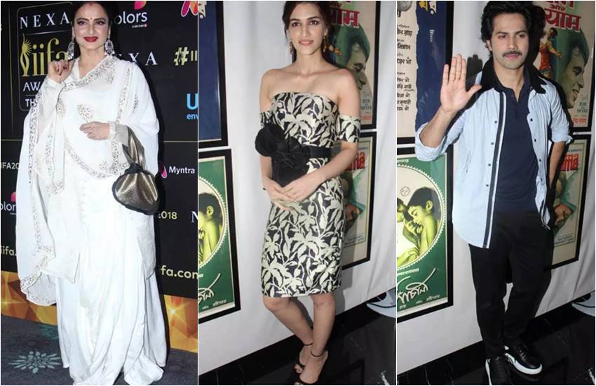 IIFA 2018 press meet, Actress Kriti Sanon, Bobby Deol, Varun Dhawan, Rekha in IIFA 2018 press meet, know who wore what at IIFA 2018 press meet, aushman khurrana, bollywood news, television news,entertainment news, bollywood news, television news, entertainment news, bollywood news, television news, bollywood news, television news,entertainment news, bollywood news, television news, entertainment news, bollywood news, television news