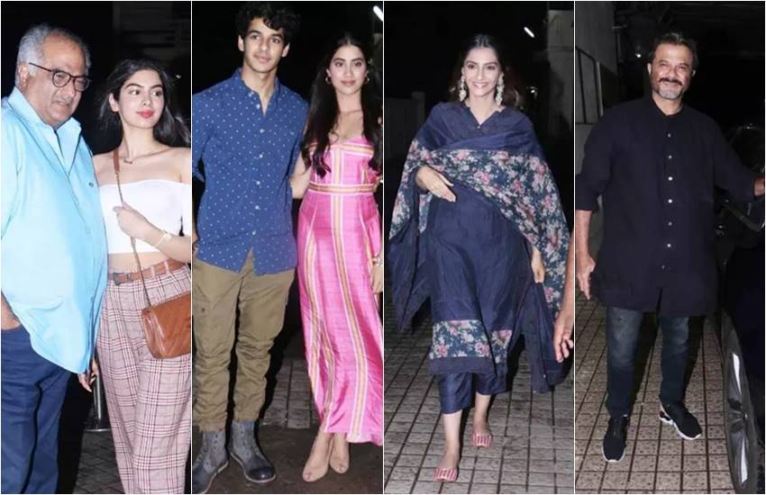Dhadak screening, Anil Kapoor, Boney kapoor, khushi kapoor, sonam kapoor, Varun Dhawan, sonam kapoor came to watch janhvi kapoor, janhvi kapoor debut movie dhadak, sonam kapoor cousin janhvi kapoor, janhvi kapoor movie special screening, entertainment news, bollywood news, television news, entertainment news,entertainment news, bollywood news, television news, entertainment news