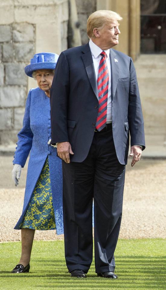 President Donald Trump With Queen