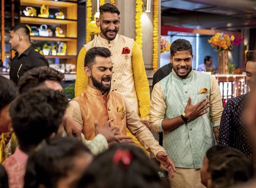 Virat Kohli Style, Stylish Indian Cricketers, Virat Kohli MensXP, Virat Kohli Fashion, Virat Kohli Dharavi kids, Virat Kohli Diwali, Virat Kohli Manyavar, kohli diwali with kids, kohli latest pics