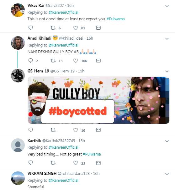 Ranveer Singh. Terror Attack,