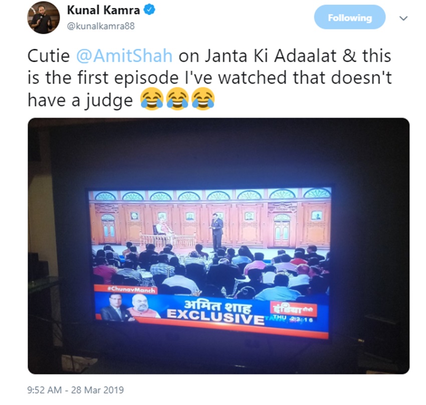 Kunal Kamra, Twitter