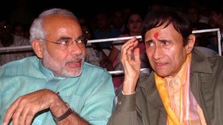 PM Modi with Dev Anand