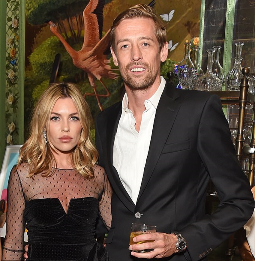 Peter Crouch and Abbey Clancy