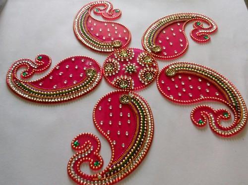 Kundan rangoli designs, rangoli designs, rangoli for diwali