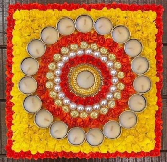 karwa chauth rangoli Images
