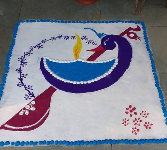 karwa chauth rangoli Images