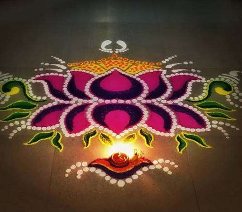 karwa chauth rangoli Images