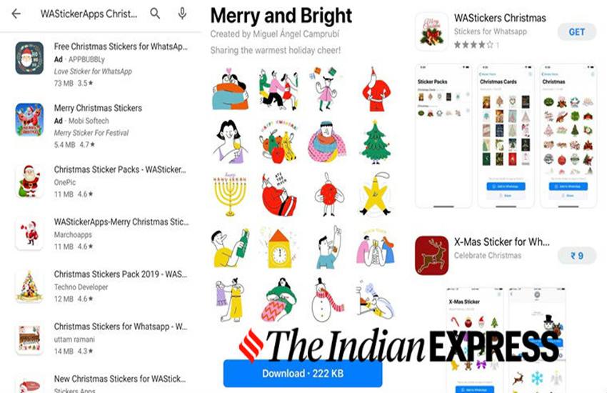WhatsApp Christmas stickers