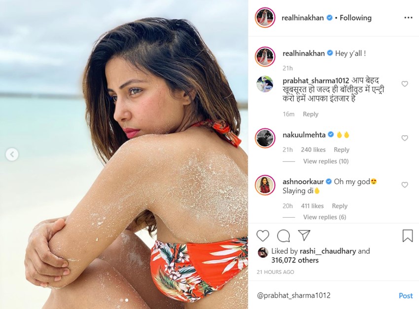 hina khan, hina khan age, hina khan photos, hina khan holiday photos, hina khan boyfriend, rocky jaiswal, hina khan and rocky jaiswal, hina rocky in maldives, hina khan bikini, hina khan maldives