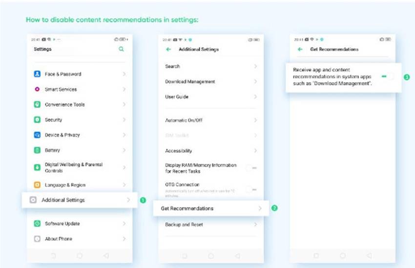 How to disable ads in Realme smartphones