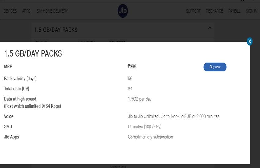 Reliance Jio Recharge Plans