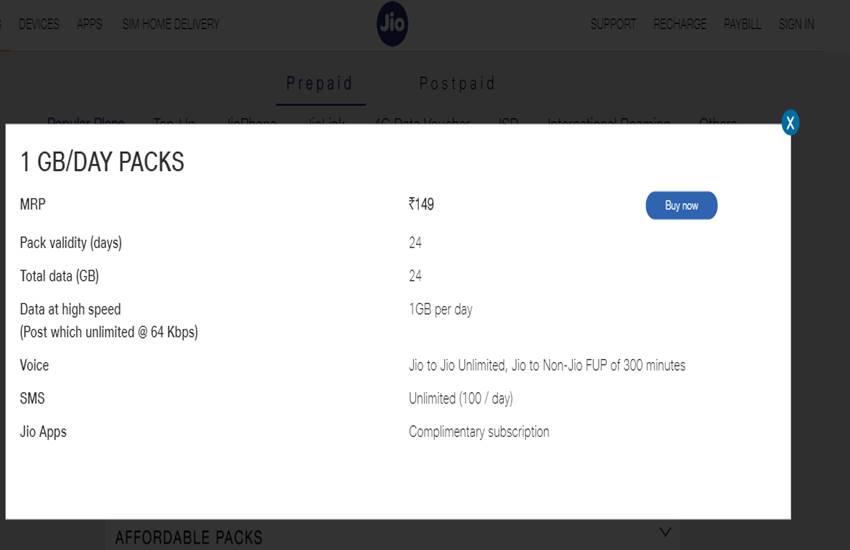 Jio Recharge Plans