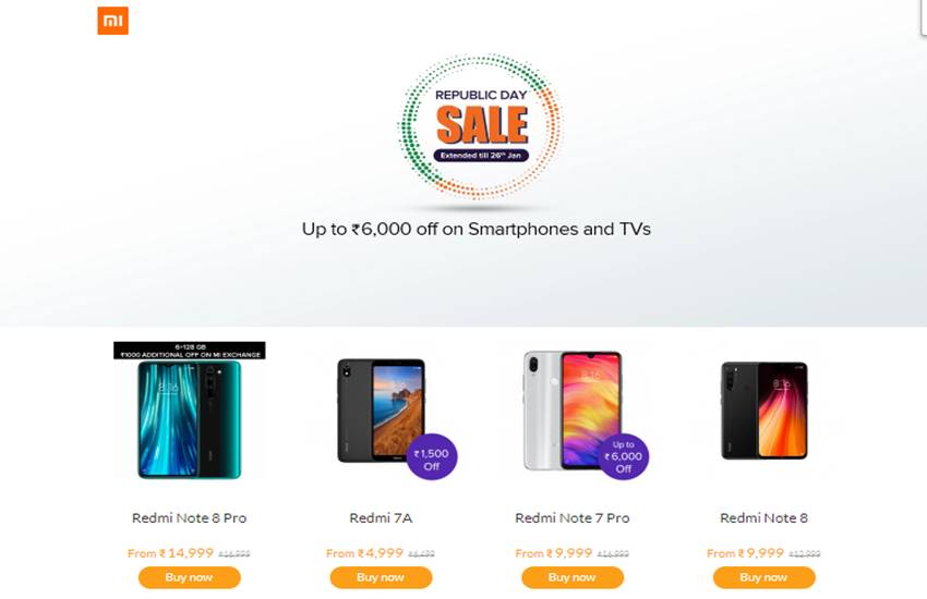 Mi Republic Day Sale