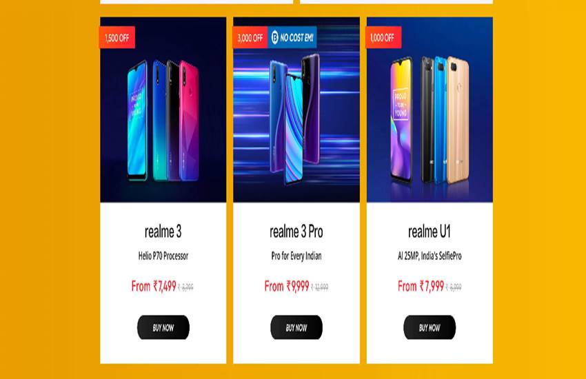 Realme Days Sale, Valentine Week 2020
