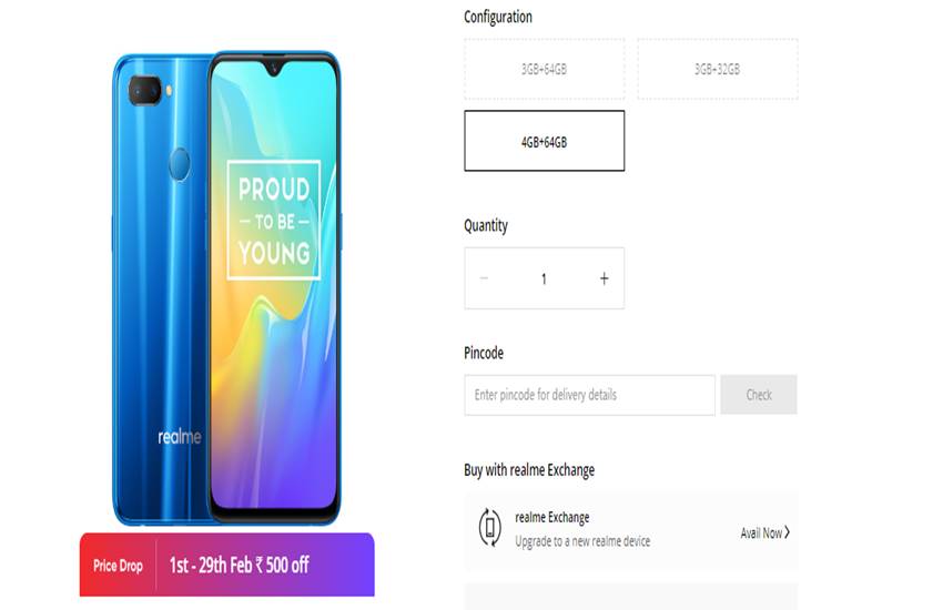 Realme U1 Price in India
