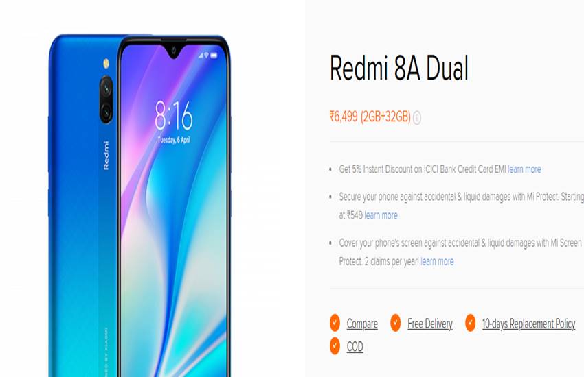 Redmi 8A Dual Price in India