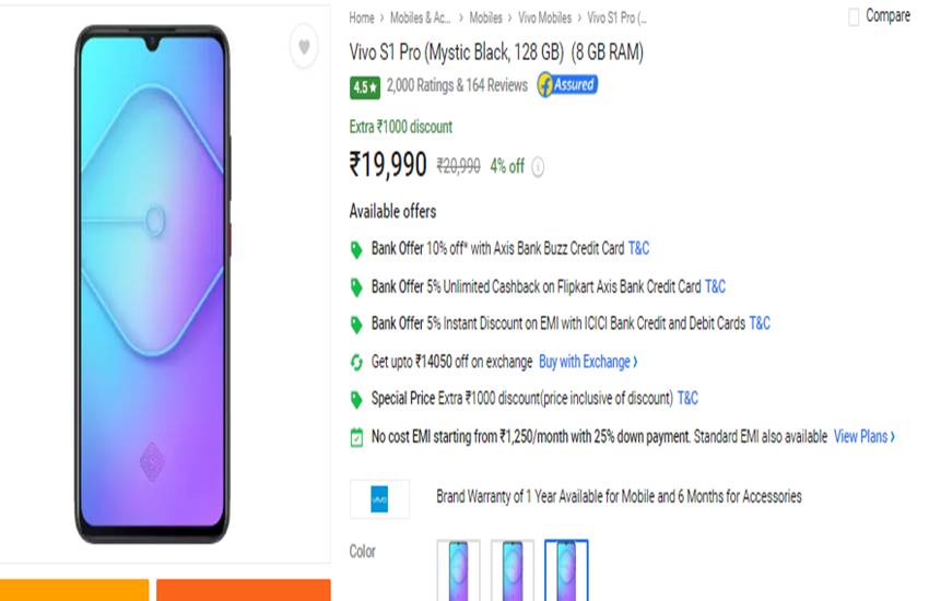 Poco X2 vs Vivo S1 Pro
