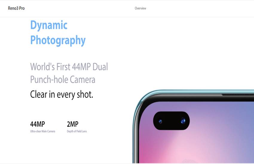 Oppo Reno 3 Pro Camera