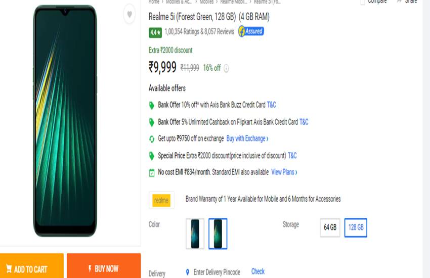 Realme 5i Price in India