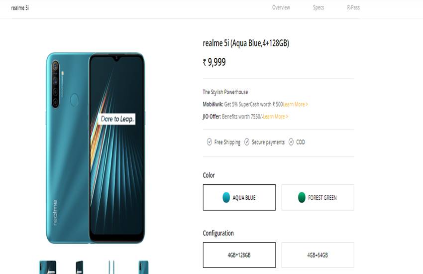 Realme 5i Price in India