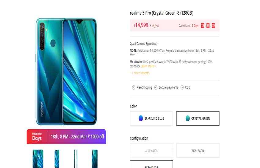 Realme Days Sale