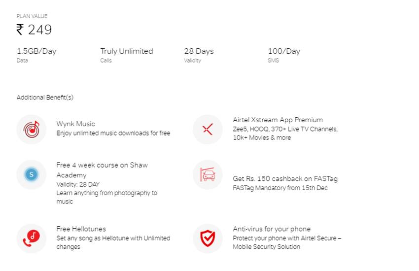 Airtel Recharge Plans