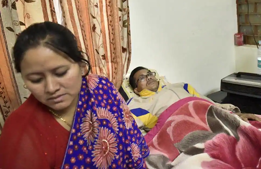 Dingko Singh and his wife Babai