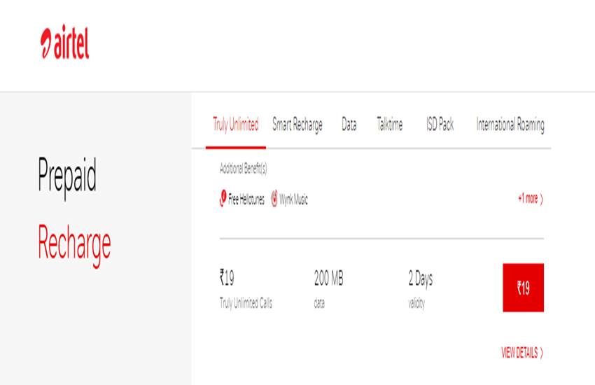 Airtel Recharge Plans: