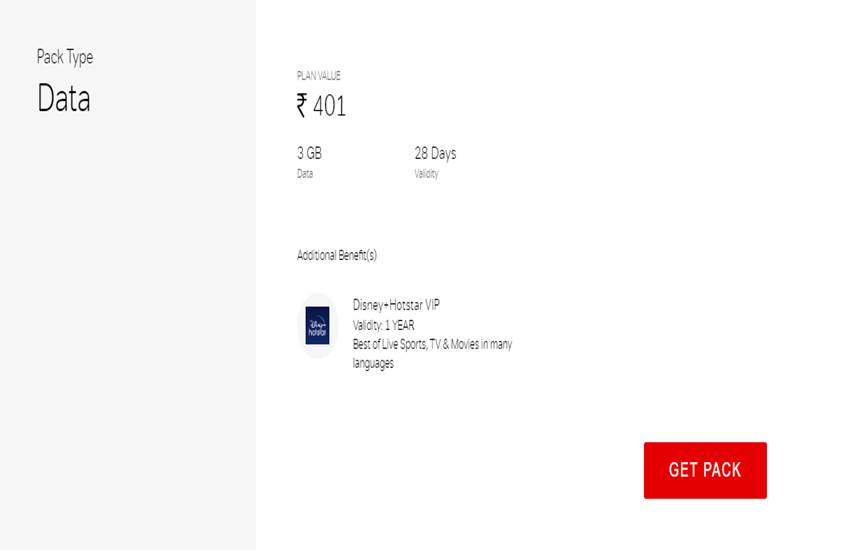 Airtel 401 Plan, Disney+ Hotstar VIP