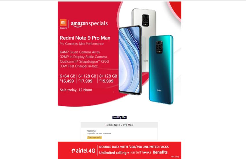 Redmi Note 9 Pro Max Price