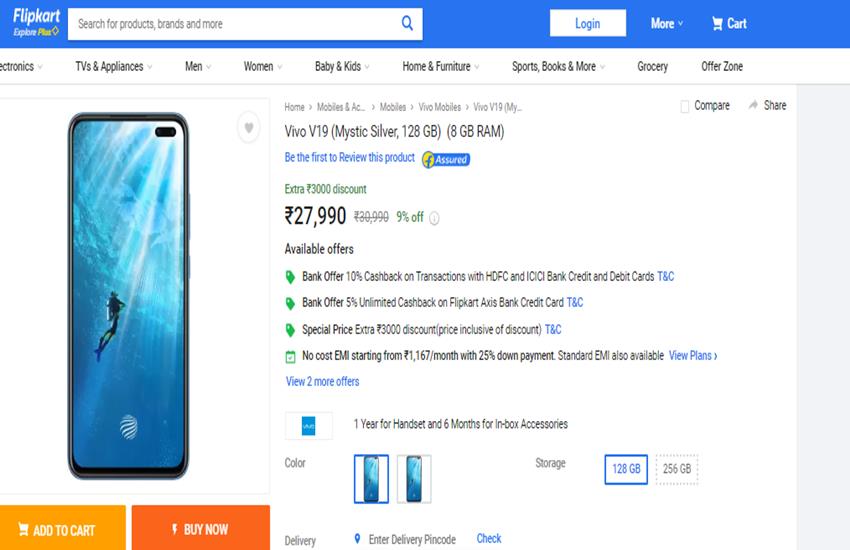 Vivo V19 Price in India, Specs