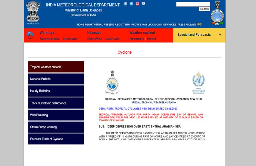 Cyclone Nisarga LIVE Tracker
