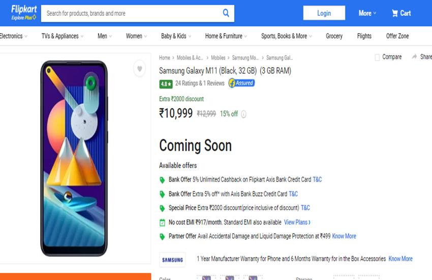 Samsung Galaxy M11, Galaxy M01