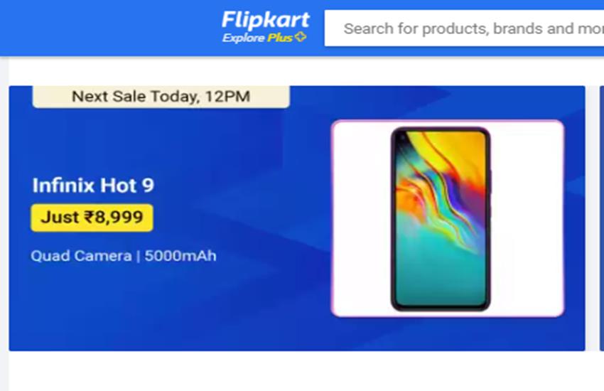 infinix hot 9 flipkart sale