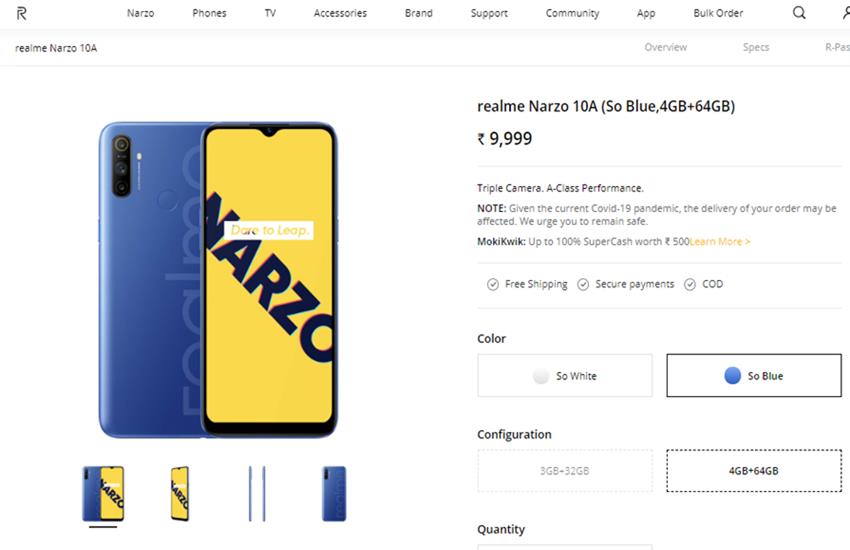 realme mobile price