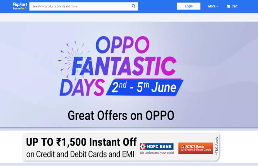 Oppo fantastic days flipkart